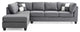G633B Gray Sectional