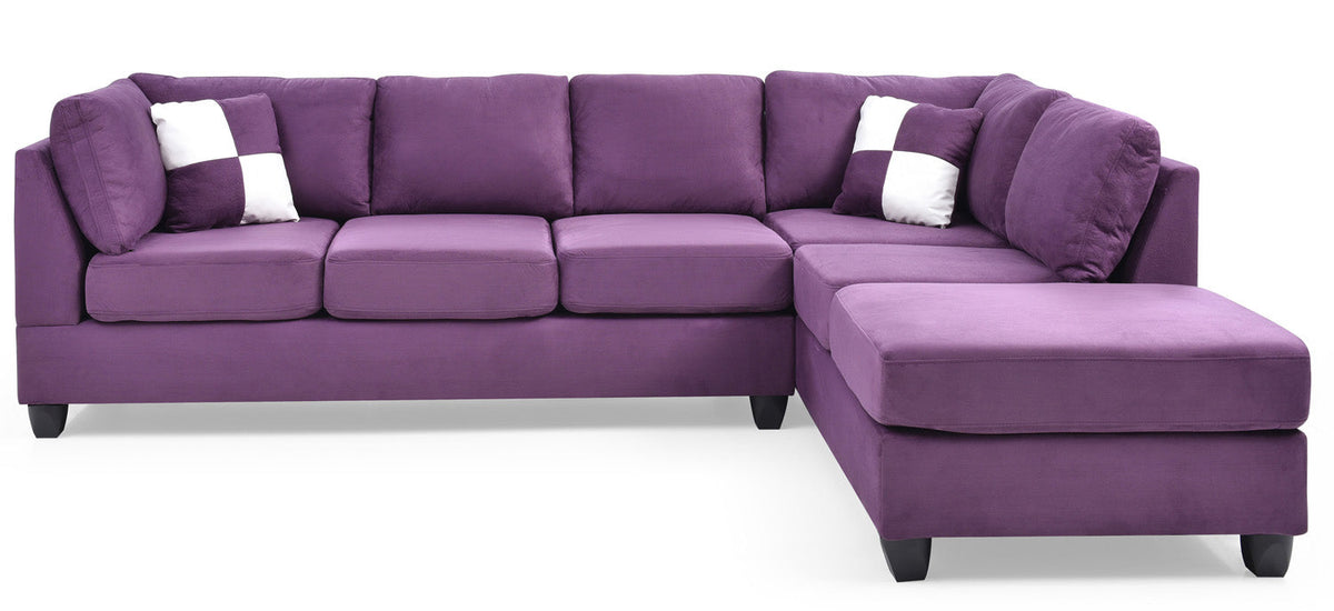 G637B Purple Sectional