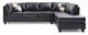 Revere Black Sectional (G643B)