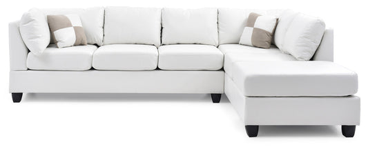 Revere White Sectional (G647B)