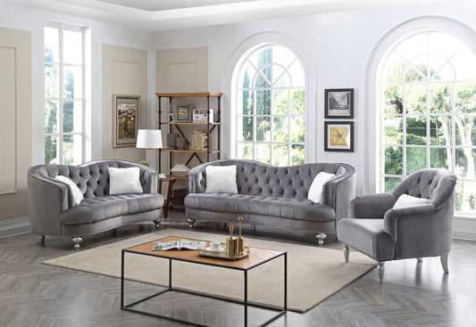 Jewel Gray Living Room Set (G755)