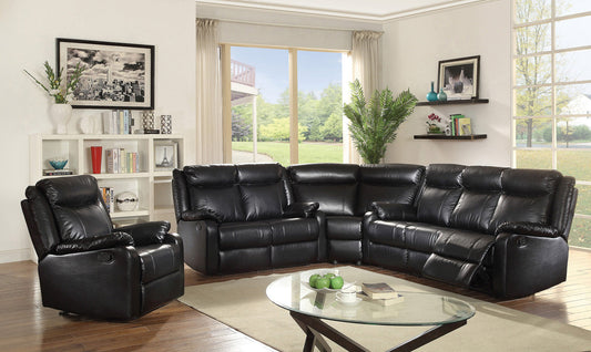 Ward Black Reclining Set (G761B)