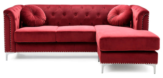 G789B Burgundy Sectional