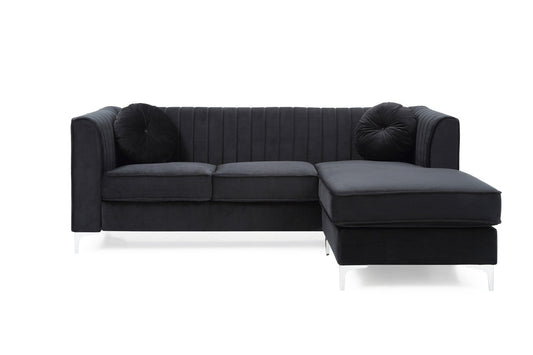Delray Black Sectional (G793B)