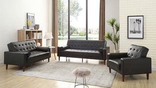 Andrews Black Living Room Set (G843)
