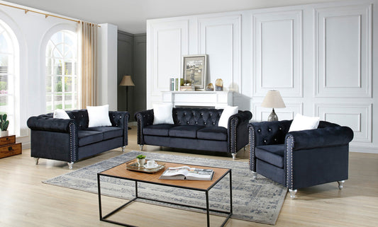 Raisa Black Living Room Set (G863A)