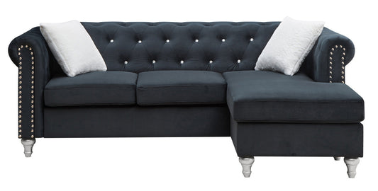 Raisa Black Sectional (G863B)