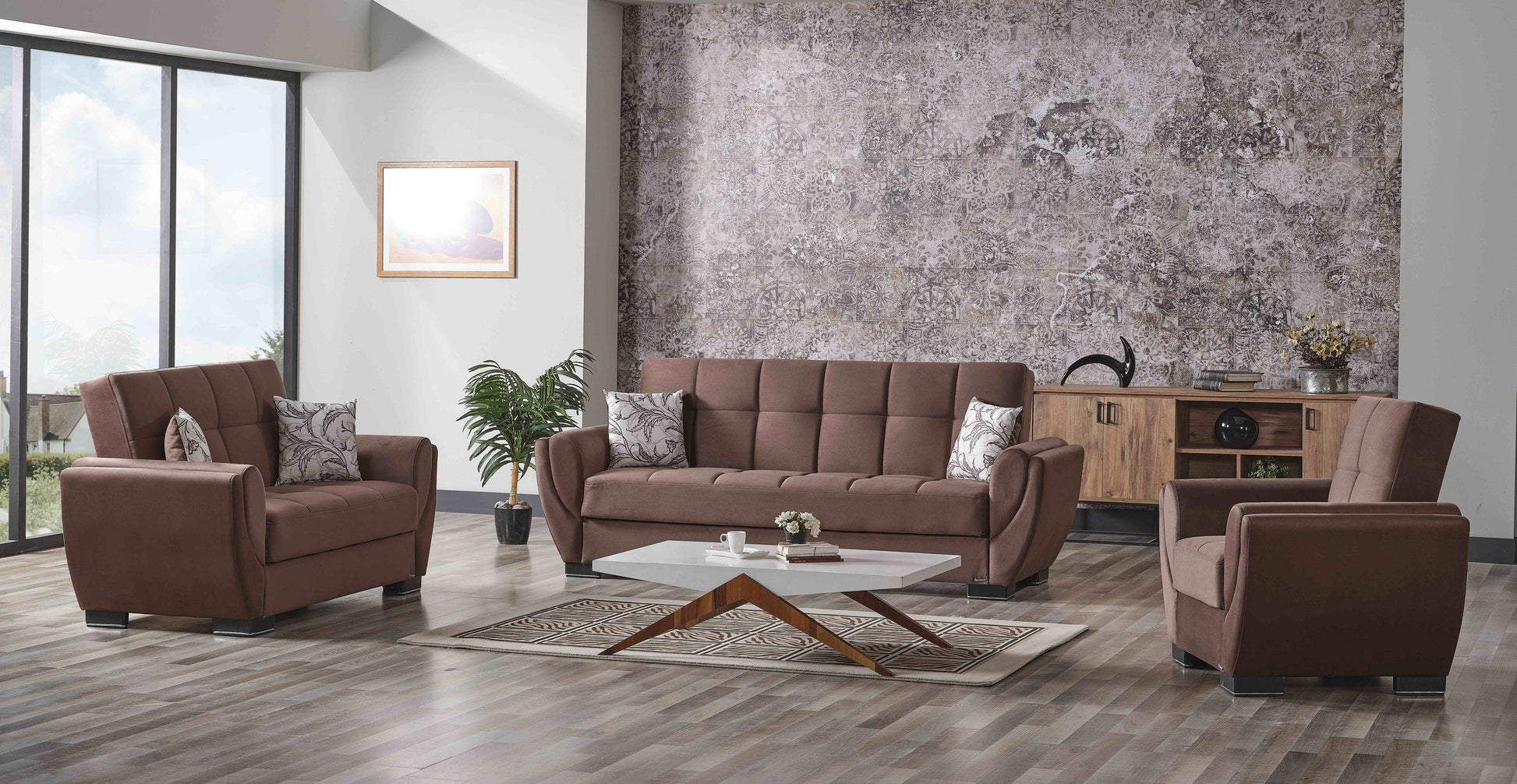 Ottomanson Air Armada Collection Convertible Sofa Bed