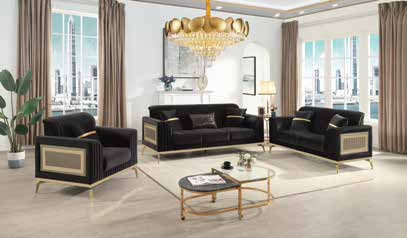 ANTIGUA (BLACK) Sofa Set