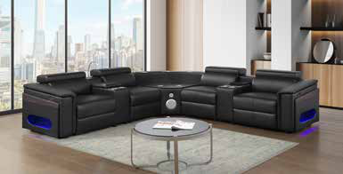 NOVA Black Sectional