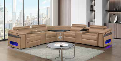 NOVA Caramel Sectional (alt)