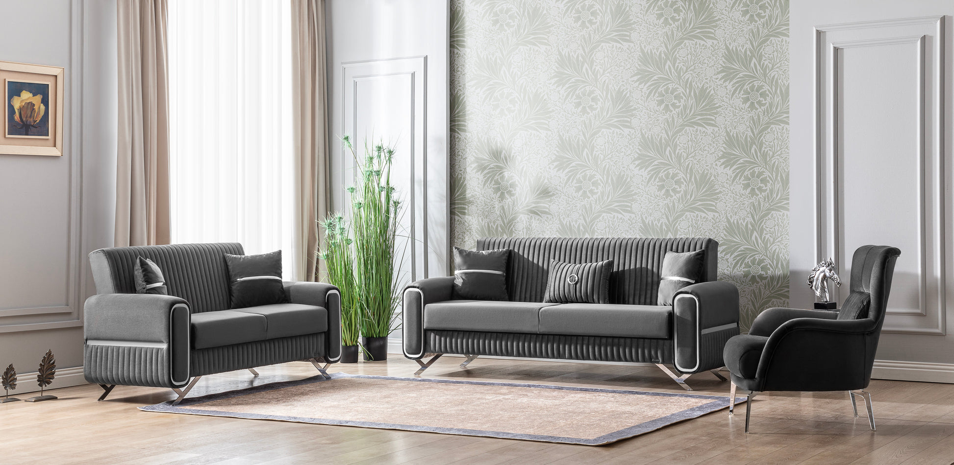 Ottomanson Escalade Collection Convertible Sofa Bed